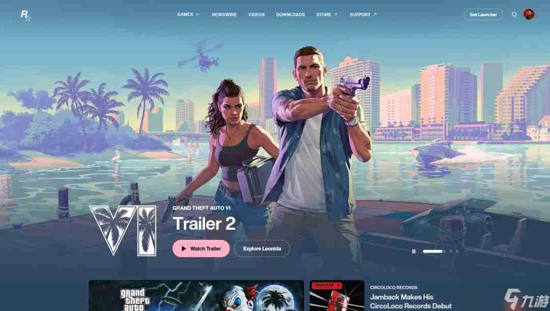 R星官網(wǎng)新面貌 玩家猜測(cè)《GTA6》新預(yù)告片發(fā)布在即