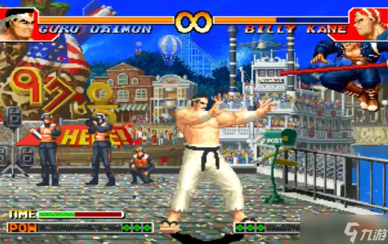 拳皇97空中防御怎么用