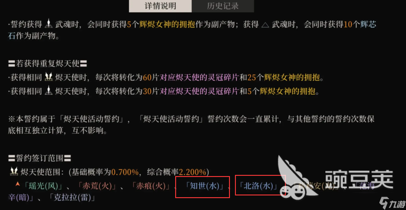 辉烬下半卡池有哪些角色 辉烬下半卡池角色概率一览
