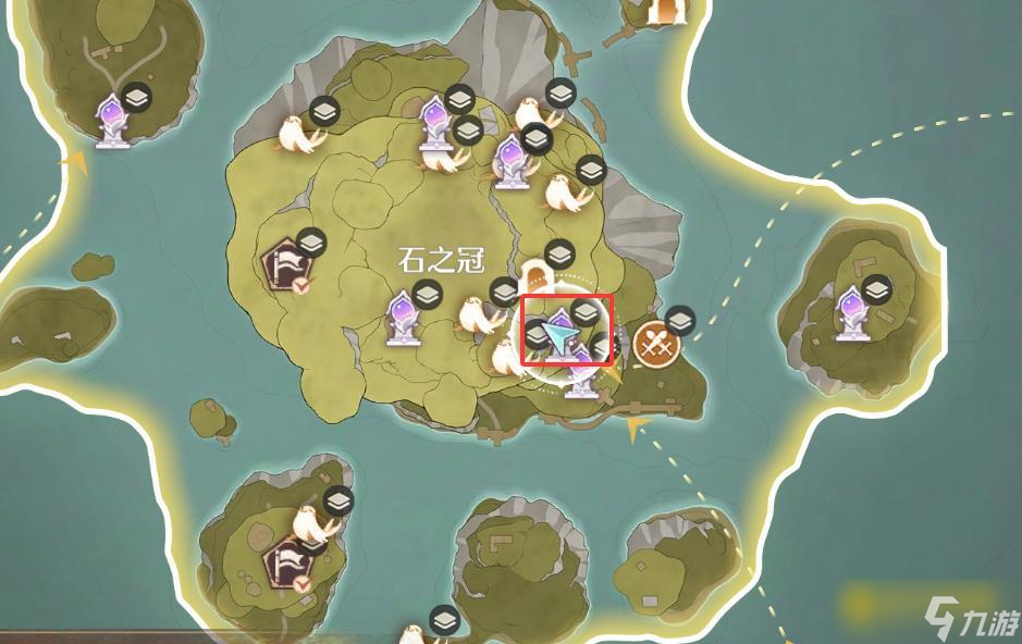 《无限暖暖》石之冠纪念之章在哪里-敲下纪念之章石之冠位置图解