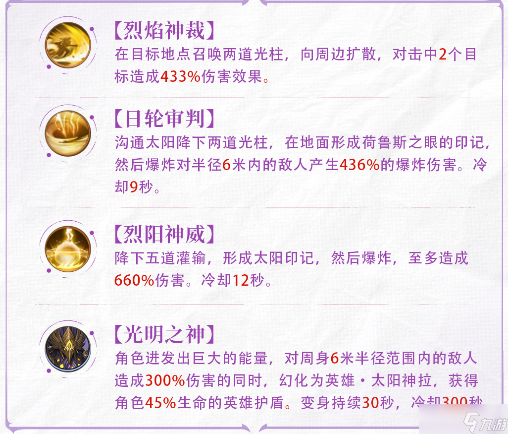 神跡覺(jué)醒太陽(yáng)神怎么樣-萬(wàn)象圖錄太陽(yáng)神介紹