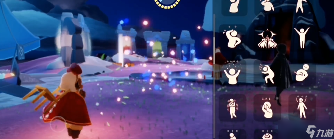 光遇如何获得礼花的动作