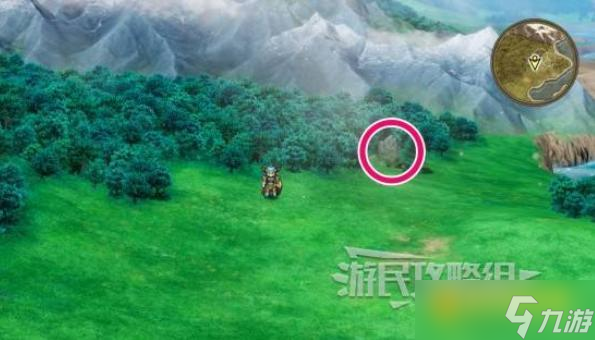 《勇者斗恶龙1重制版》岩山洞窟南边森林秘密地点位置图解-岩山洞窟南边森林隐藏宝箱位置