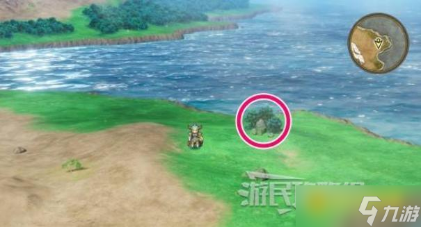 《勇者斗恶龙1重制版》神圣祠堂东部海边秘密地点位置图解-神圣祠堂东部海边隐藏宝箱位置