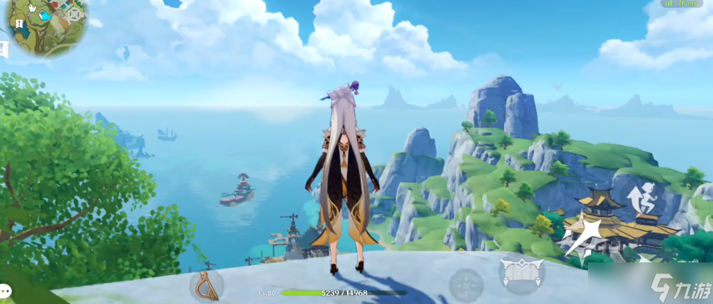 原神天衡山上面的岛怎么上去