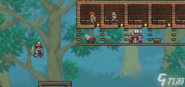 泰拉瑞亚自动铺墙方法