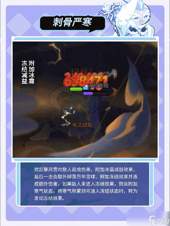 冲呀!饼干人:王国「这里的冰雪能冻结时间。」 冰霜女王饼干 果酱宝石即将解锁