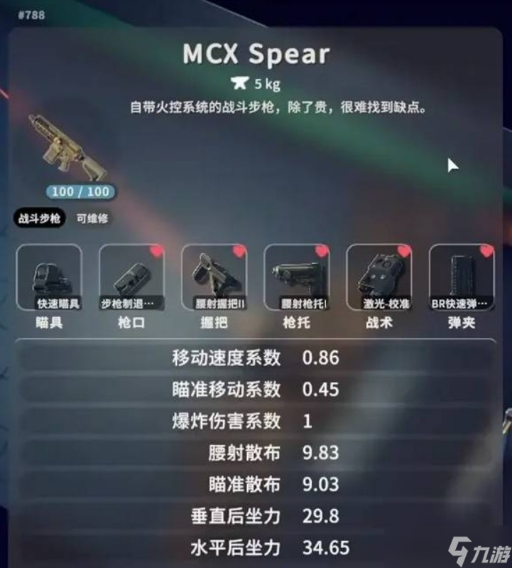 逃离鸭科夫MCXSpear配件搭配方法