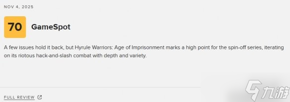 《塞尔达无双封印战记》M站均分79:展现了系列的新高峰