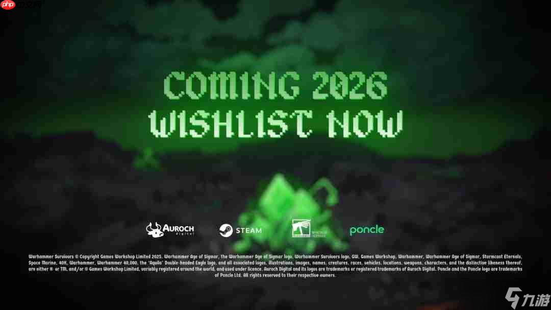 《战锤》与《吸血鬼幸存者》官宣打造独立新作