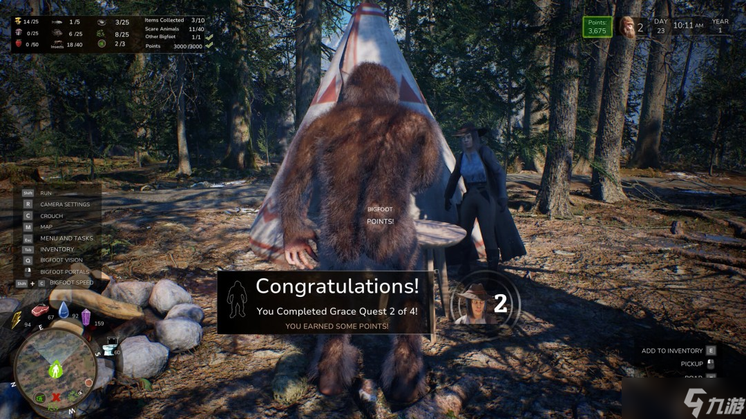 模擬大腳怪生活的游戲《BigfootLife》如今已登陸Steam