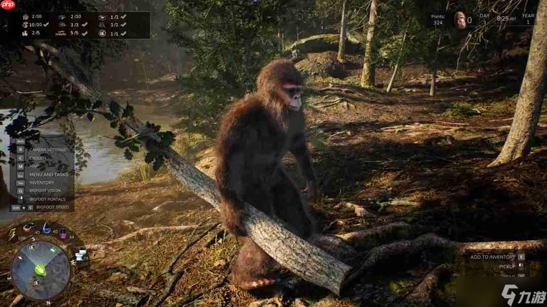 大脚怪模拟游戏《Bigfoot Life》现已登陆Steam