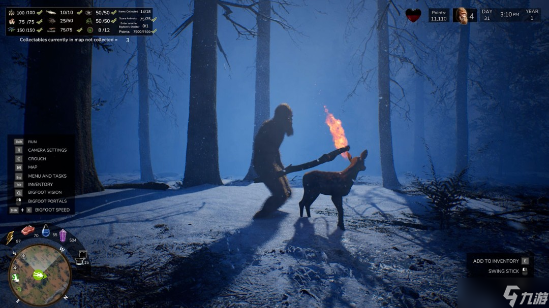 模擬大腳怪生活的游戲《BigfootLife》如今已登陸Steam