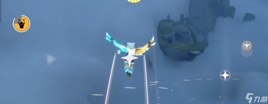 光遇怎么在飞行的时候脱手