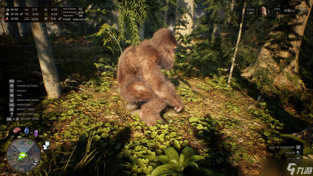 模擬大腳怪生活的游戲《BigfootLife》如今已登陸Steam