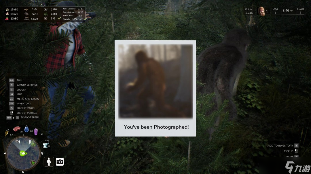 模擬大腳怪生活的游戲《BigfootLife》如今已登陸Steam