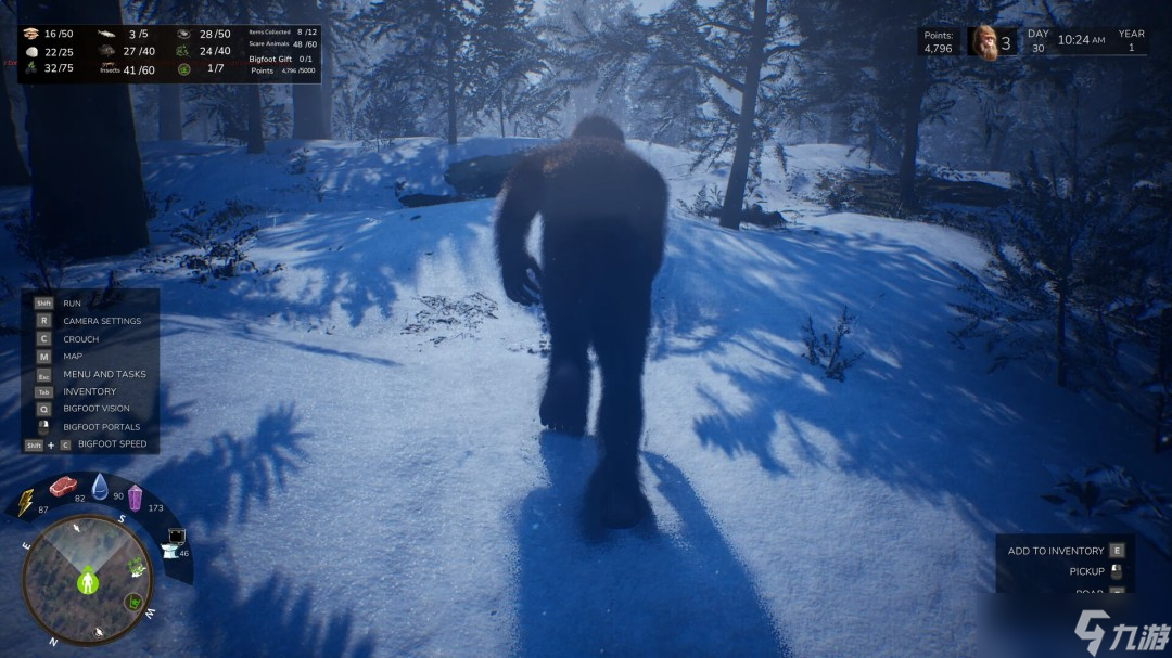 模擬大腳怪生活的游戲《BigfootLife》如今已登陸Steam