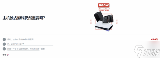近半数玩家认为独占游戏依然重要:卖主机还得靠它们