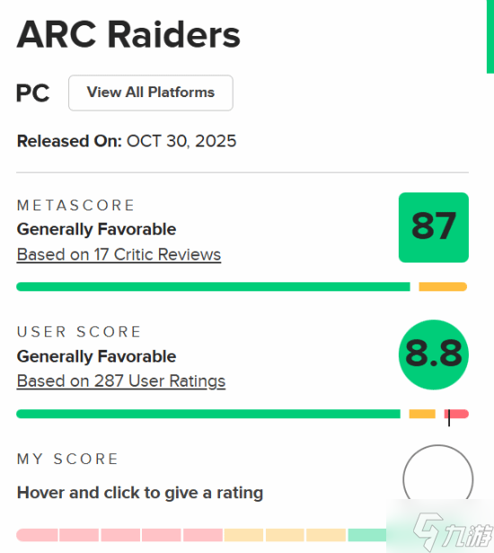 十年来最强多人FPS 《ARC Raiders》评分比肩神作