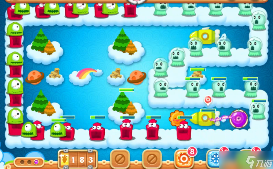 保卫萝卜2经典52关怎么过