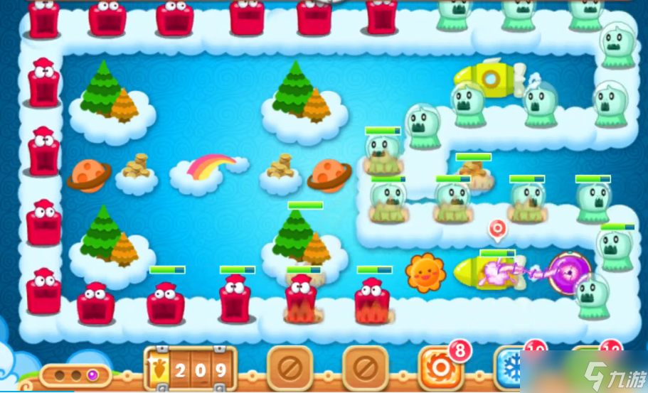 保卫萝卜2经典52关怎么过