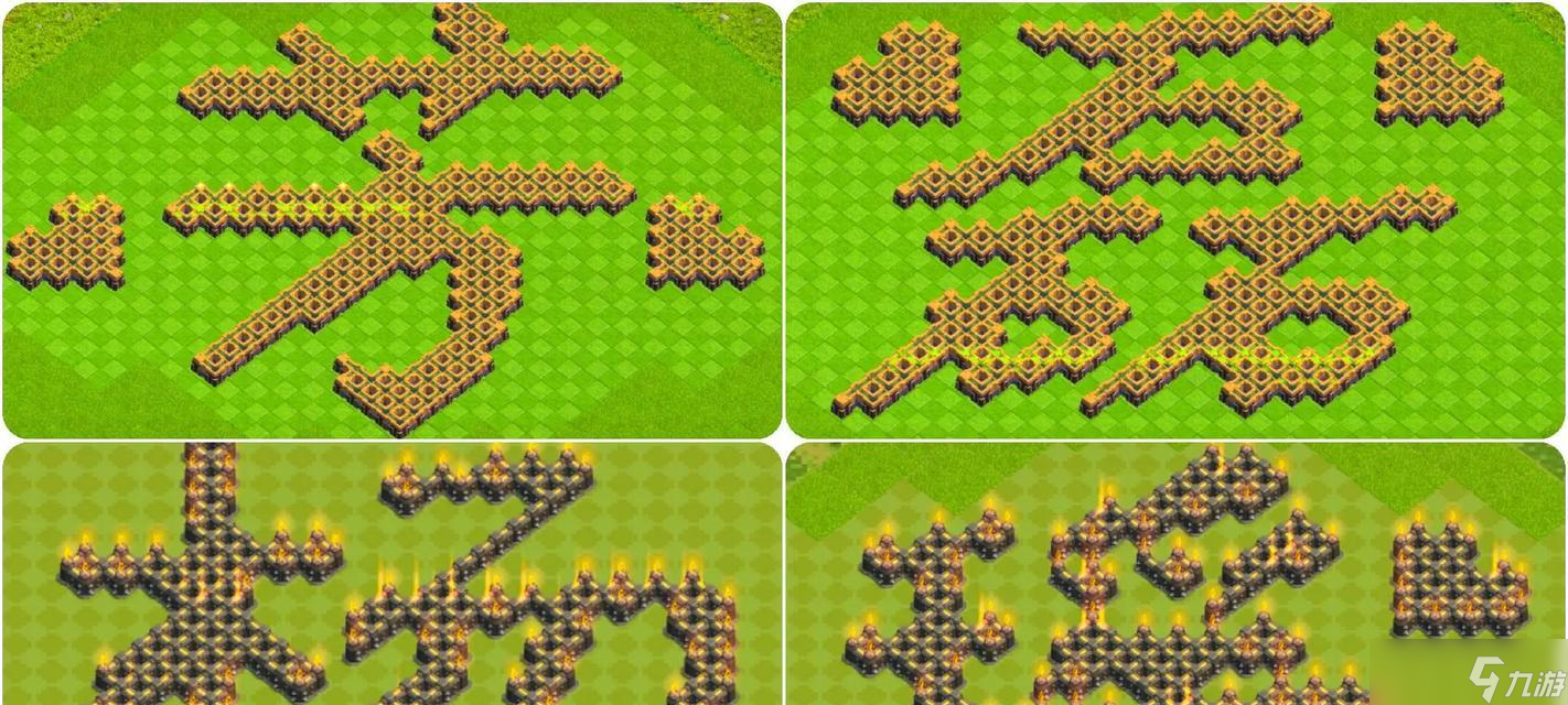 部落冲突浠字摆放技巧是什么?