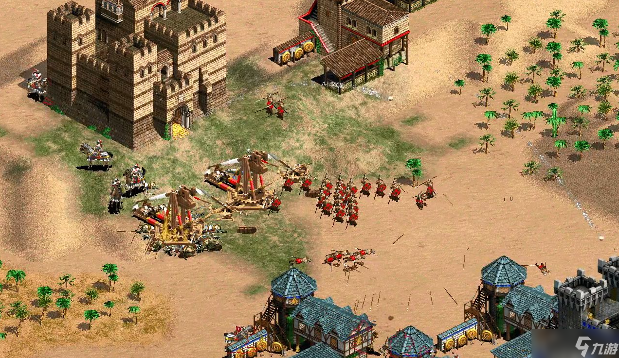 帝国时代2攻城武器怎么打