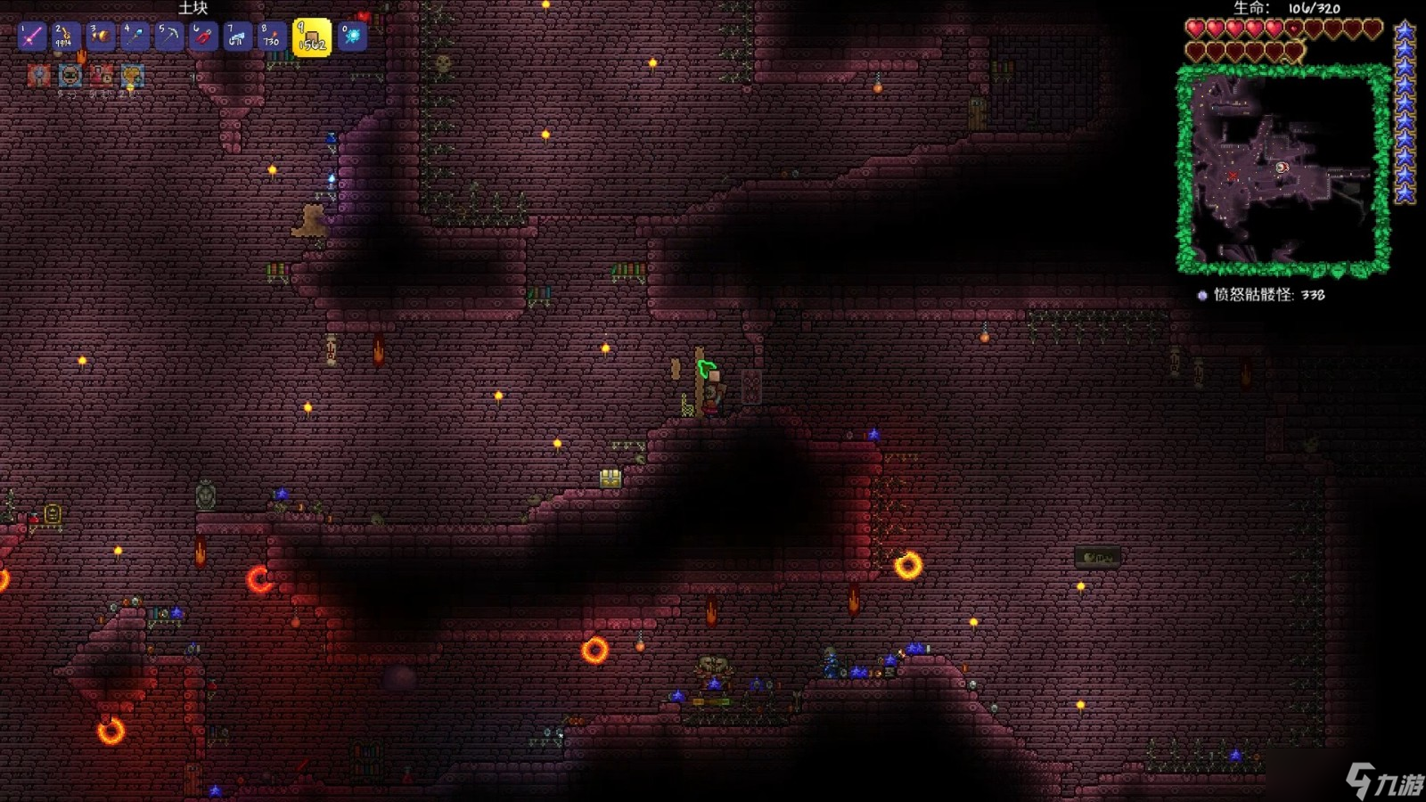 泰拉瑞亚地狱宝箱怎么开