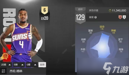 美职篮全明星杰伦格林属性全方位解析