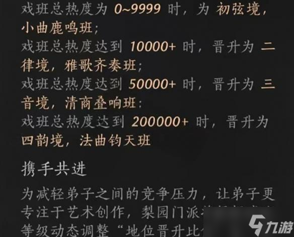 燕云十六声梨园晋升攻略