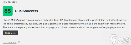《纪元117：罗马和平》M站85分：罗马城建让人沉迷 玩法有深度