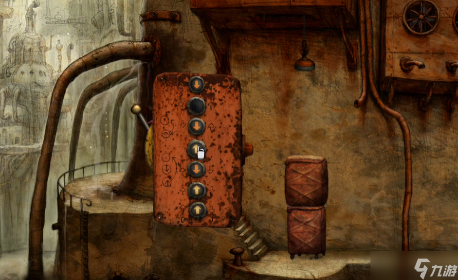 机械迷城怎么把两个箱子分开