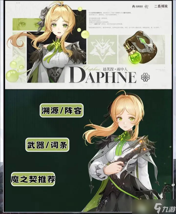 二重螺旋达芙涅培养与队伍怎么配置