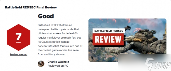 《<a id='link_pop' class='keyword-tag' href='https://www.9game.cn/zhandi6/'>战地6</a>》大逃杀模式IGN 7分：缺乏新意 多人乐趣削弱