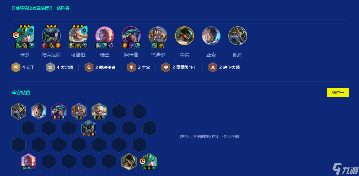 <a id='link_pop' class='keyword-tag' href='https://www.9game.cn/jcczz/'>金铲铲之战</a>宗师卡莎怎么玩