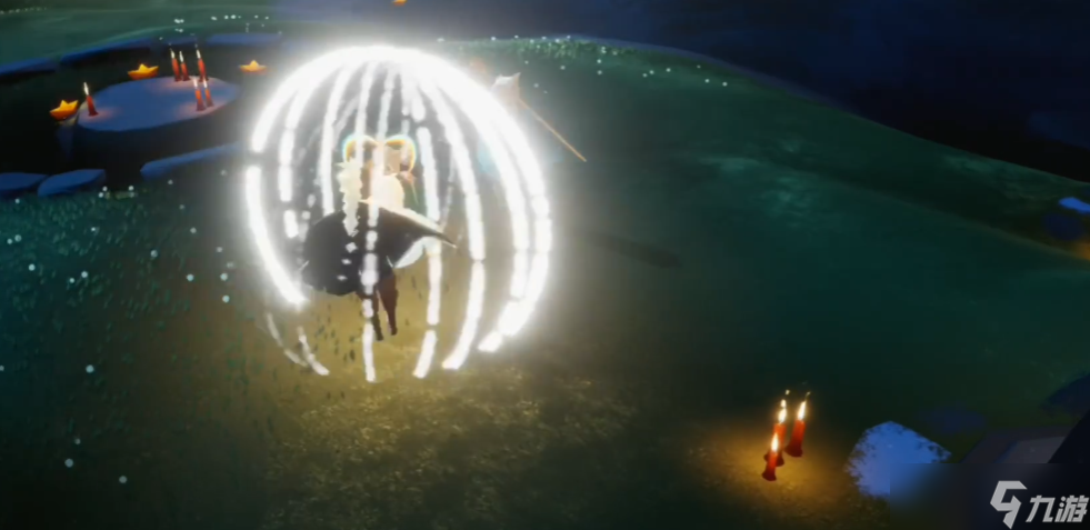 光遇怎么单人旋转光圈