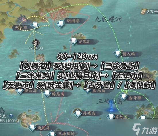 逆水寒手游航海贸易 本周特级航海单五分钟速刷攻略