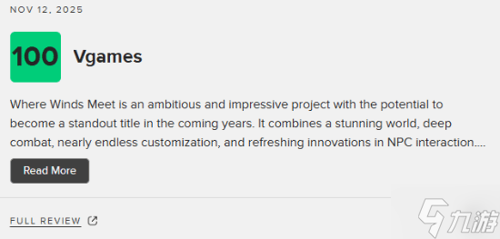 网易《燕云十六声》M站72分：有望成为开放世界RPG的标杆