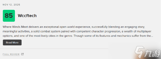 网易《燕云十六声》M站72分:有望成为开放世界RPG的标杆