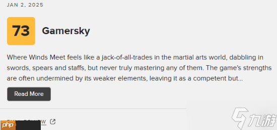 网易《燕云十六声》M站72分:有望成为开放世界RPG的标杆