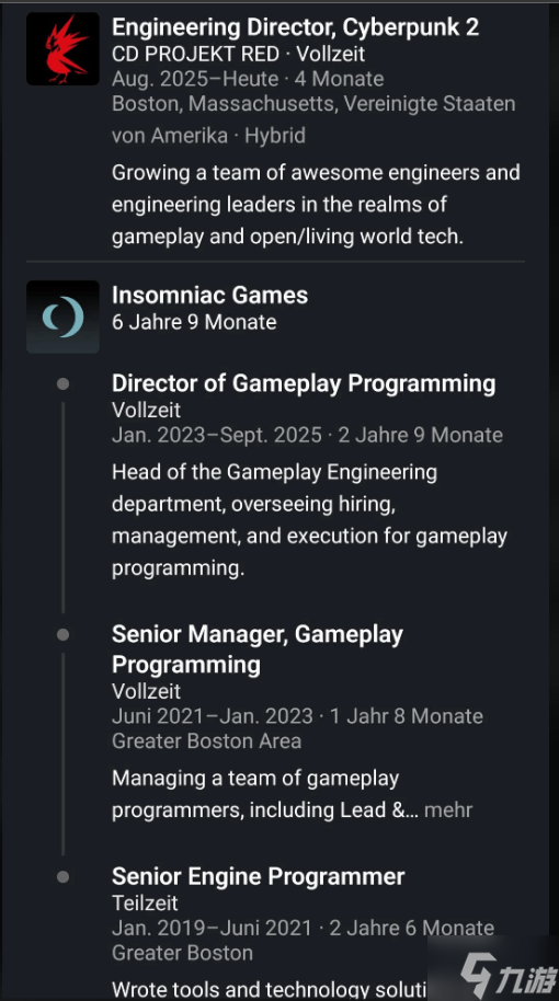 《赛博朋克2》再添猛将 曝蜘蛛侠2核心成员加入CDPR