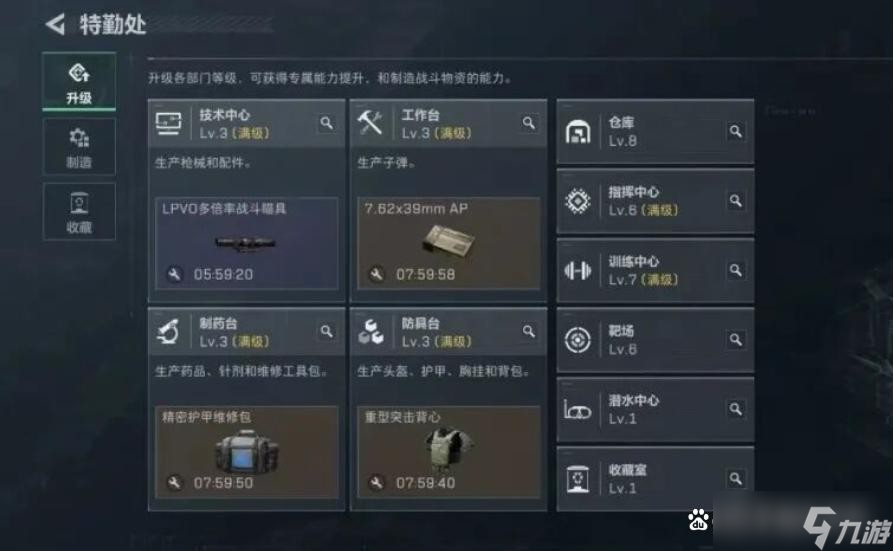 三角洲行动S7赛季制造/上交物品速览