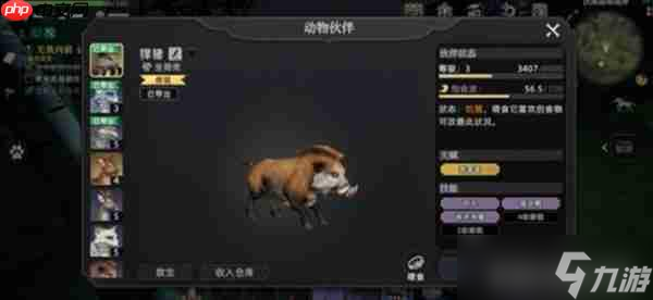 荒原曙光五大实用宠物推荐