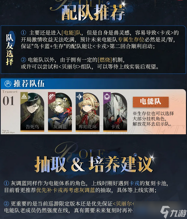 重返未来1999灰调蓝强度配队全解析