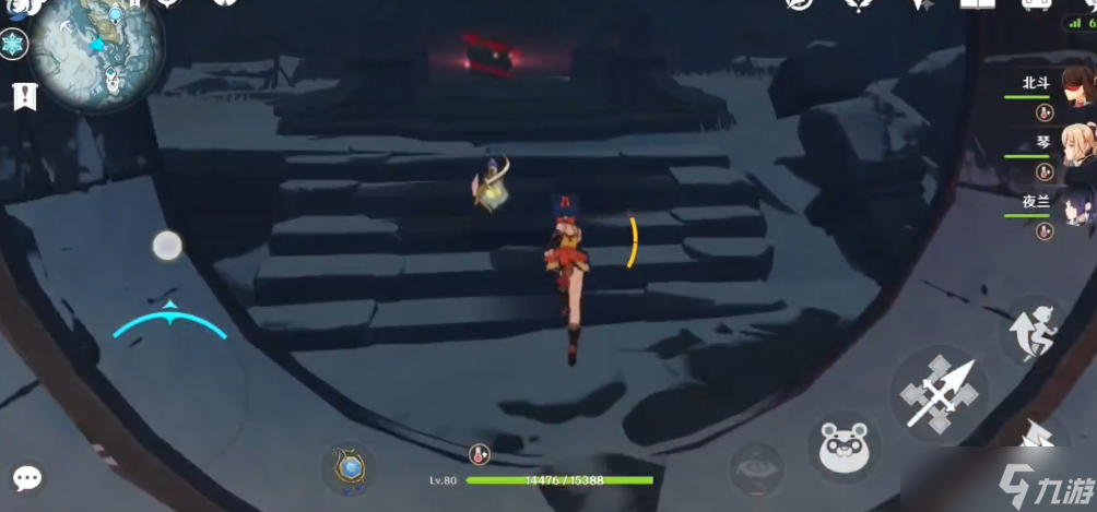 原神雪山里那个石门怎么开