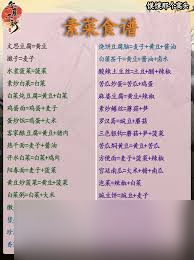 华夏千秋菜谱配方有哪些