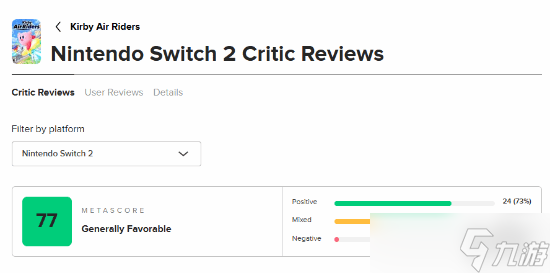 《卡比的驭天飞行者》M站77分 颇具深度 诚意满满 