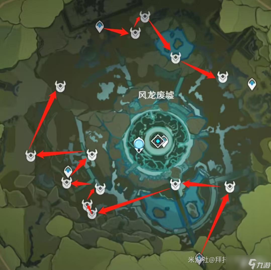 原神风车菊采集路径一览