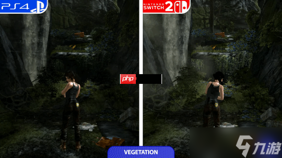 《古墓丽影9》NS2和PS4画面对比：分辨率高但砍画质