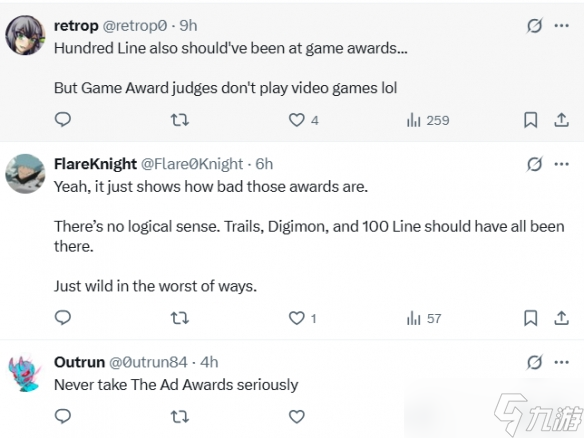 玩家不满《空之轨迹》缺席年度RPG提名:宣誓都能进?